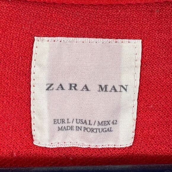 Zara Man Bold Red Slim Fit Tee 0642 - Picture 5 of 10